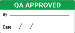 Quality Assurance Approved Labels