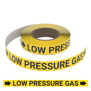 Low Pressure Gas (Yellow) - Pipe Marking Roll