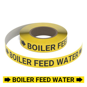 Boiler Feed Water (Yellow) - Pipe Marking Roll