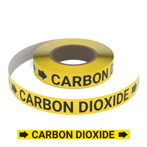 Carbon Dioxide (Yellow) - Pipe Marking Roll