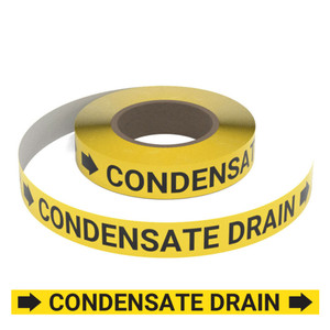 Condensate Drain (Yellow) - Pipe Marking Roll