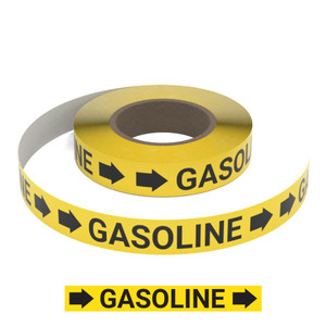 Gasoline (Yellow) - Pipe Marking Roll