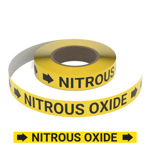 Nitrous Oxide (Yellow) - Pipe Marking Roll