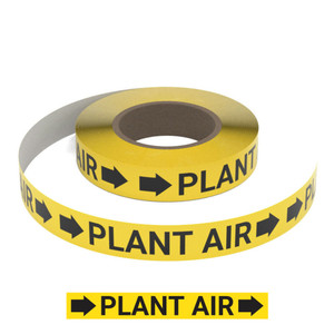 Plant Air (Yellow) - Pipe Marking Roll