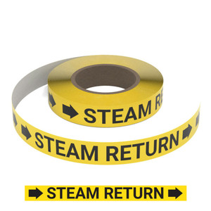 Steam Return (Yellow) - Pipe Marking Roll