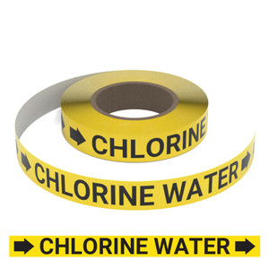 Chlorine Water (Yellow) - Pipe Marking Roll