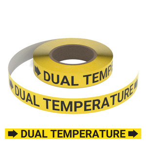 Dual Temperature (Yellow) - Pipe Marking Roll