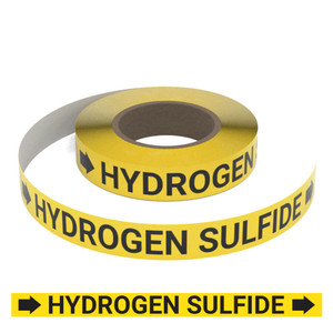 Hydrogen Sulfide (Yellow) - Pipe Marking Roll