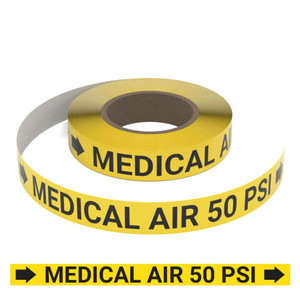 Medical Air 50 PSI - Pipe Marking Roll