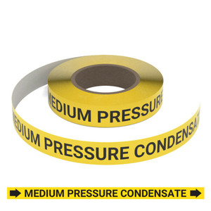 Medium Pressure Condensate (Yellow) - Pipe Marking Roll