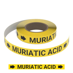 Muriatic Acid (Yellow) - Pipe Marking Roll