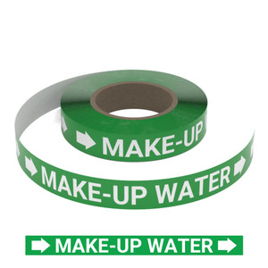 Make-Up Water - Pipe Marking Roll