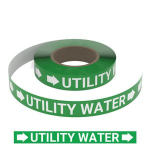 Utility Water - Pipe Marking Roll