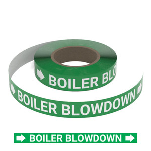 Boiler Blowdown - Pipe Marking Roll