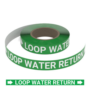 Loop Water Return - Pipe Marking Roll