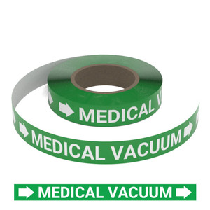 Medical Vacuum (Green) - Pipe Marking Roll
