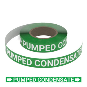 Pumped Condensate (Green) - Pipe Marking Roll
