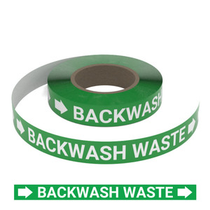 Backwash Waste - Pipe Marking Roll