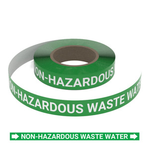 Non-Hazardous Waste Water - Pipe Marking Roll