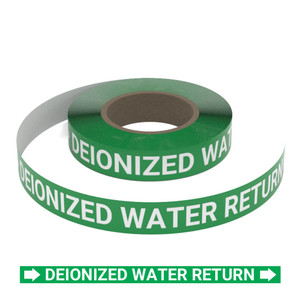 Deionized Water Return - Pipe Marking Roll