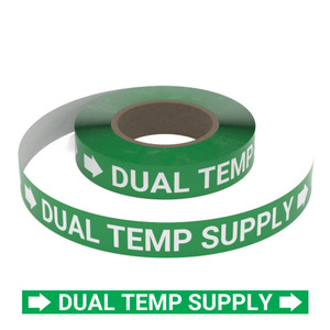 Dual Temp Supply - Pipe Marking Roll