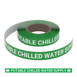 Potable Chilled Water Supply - Pipe Marking Roll
