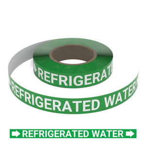 Refrigerated Water - Pipe Marking Roll