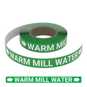 Warm Mill Water (Green) - Pipe Marking Roll