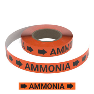 Ammonia (Orange) - Pipe Marking Roll