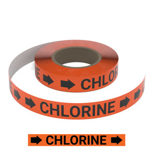 Chlorine (Orange) - Pipe Marking Roll
