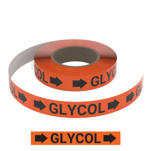 Glycol (Orange) - Pipe Marking Roll
