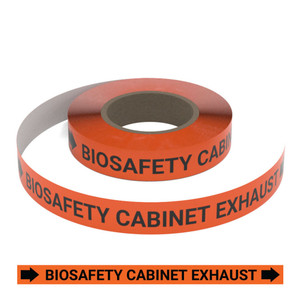 Biosafety Cabinet Exhaust - Pipe Marking Roll