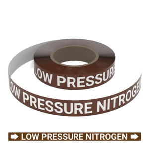 Low Pressure Nitrogen (Brown) - Pipe Marking Roll