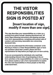 Massachusetts Equine Liability MA - Wall Sign