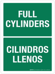 Full Cylinders Bilingual Portrait - Wall Sign