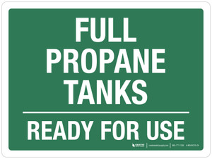 Full Propane Tanks Ready For Use Landscape - Wall Sign