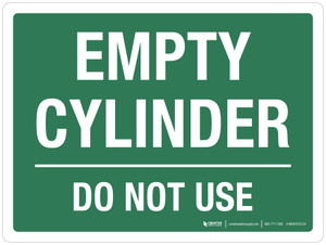 Full Propylene Cylinders Ready For Use Green Landscape - Wall Sign