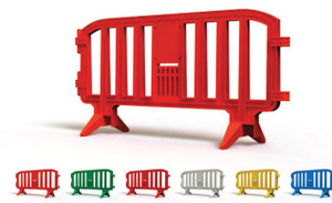 MOVIT 6.5 Foot Heavy Duty Plastic Barricades