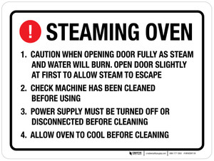 Steaming Oven Landscape - Wall Sign