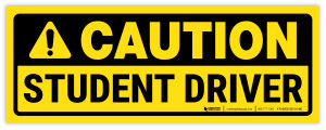 Caution: Student Driver - Waterproof Car Magnet Bumper Decal