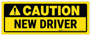 Caution: New Driver - Waterproof Car Magnet Bumper Decal