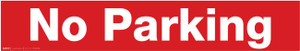 No Parking - 36" x 6" Floor Sign