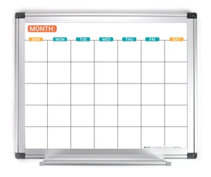 Monthly Calendar - 14X11 Dry Erase Whiteboard