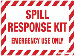 Spill Kit Response (Wall Sign)