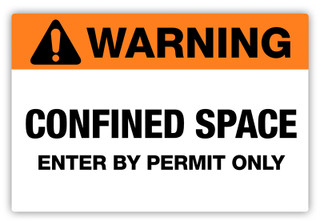 Warning - Confined Space Label | Creative Safety Supply
