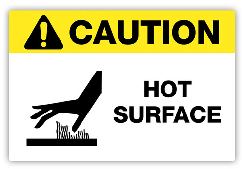 Caution - Hot Surface Label
