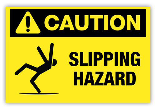 Caution - Slipping Hazard Label