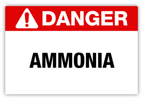 Danger - Ammonia Label