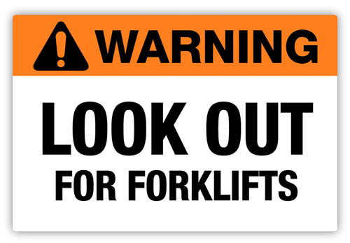 Warning - Look Out Label