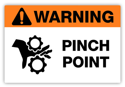 Warning - Pinch Point Label
